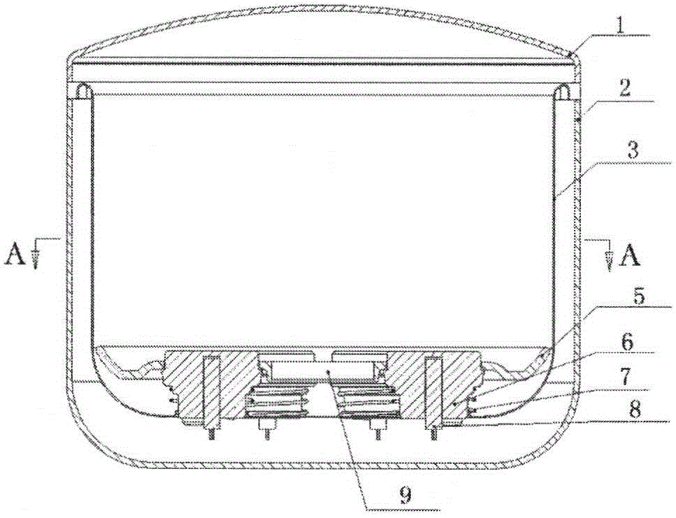 Electric cooker with multi-point floating type heating disc and heating method of electric cooker