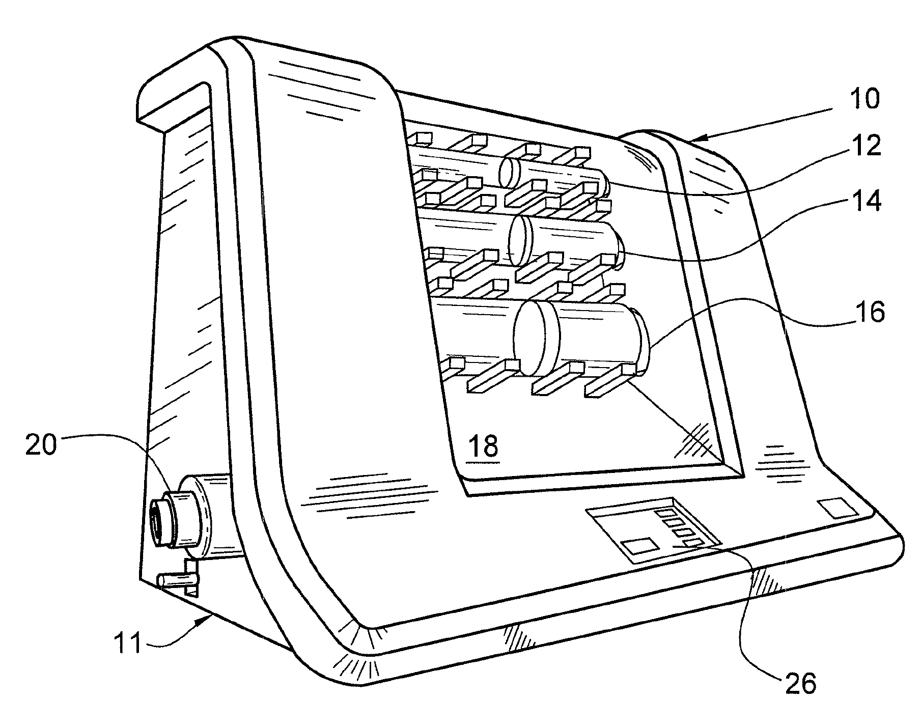 Gas flow meter with horizontal piston movement