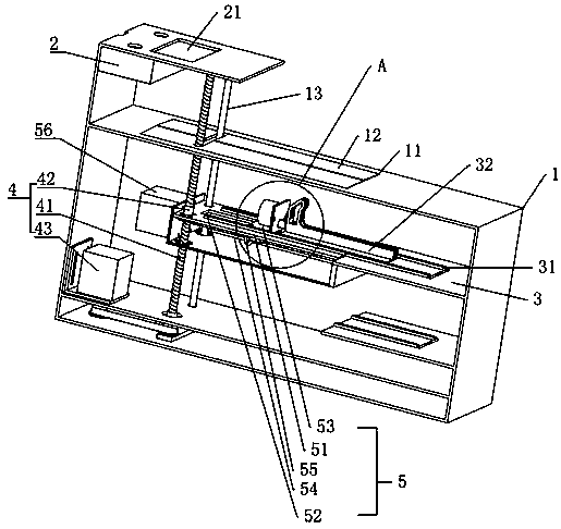 Vertical lifting automatic access device