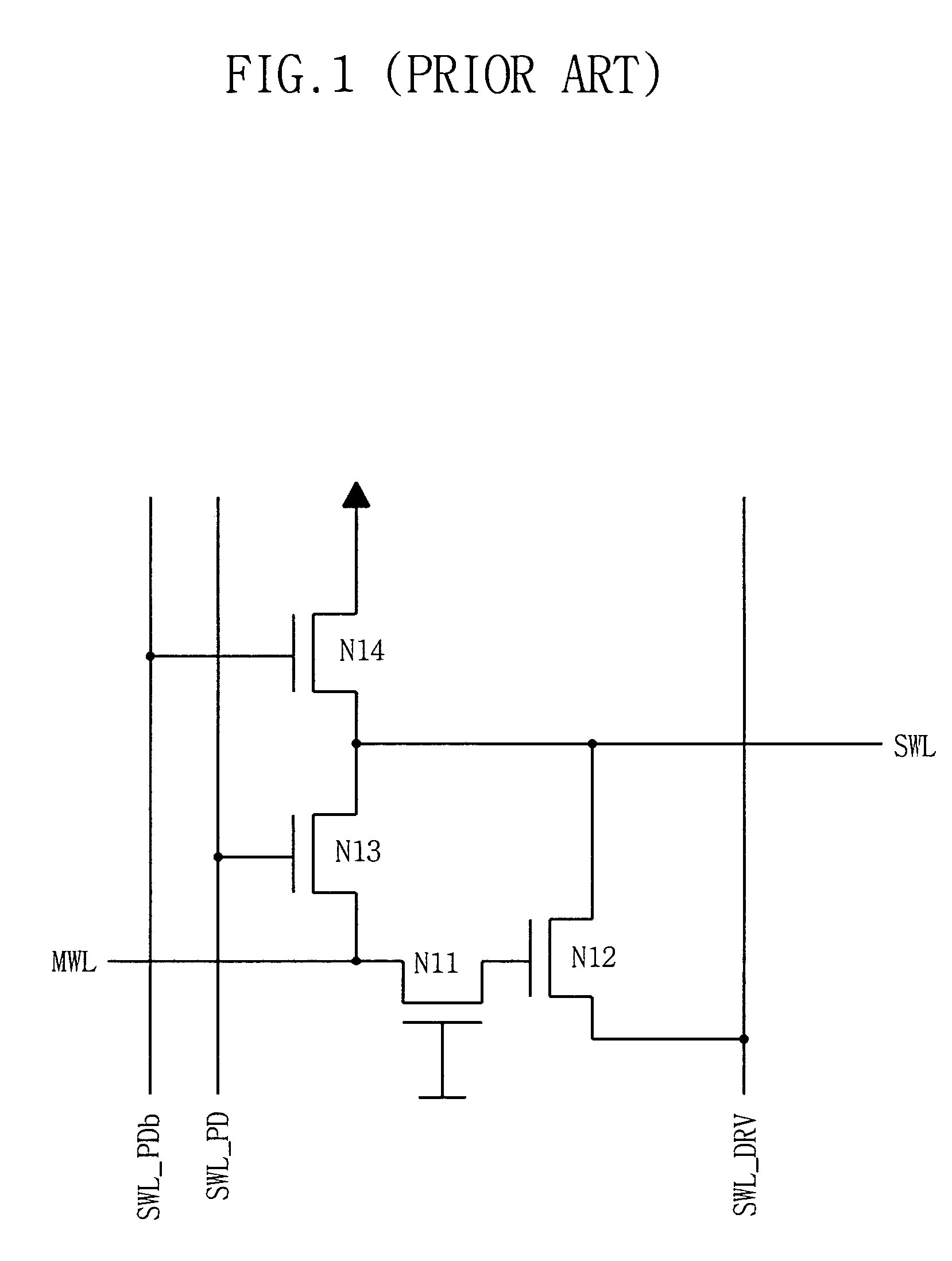 Word line driver circuits for use in semiconductor memory and driving method thereof