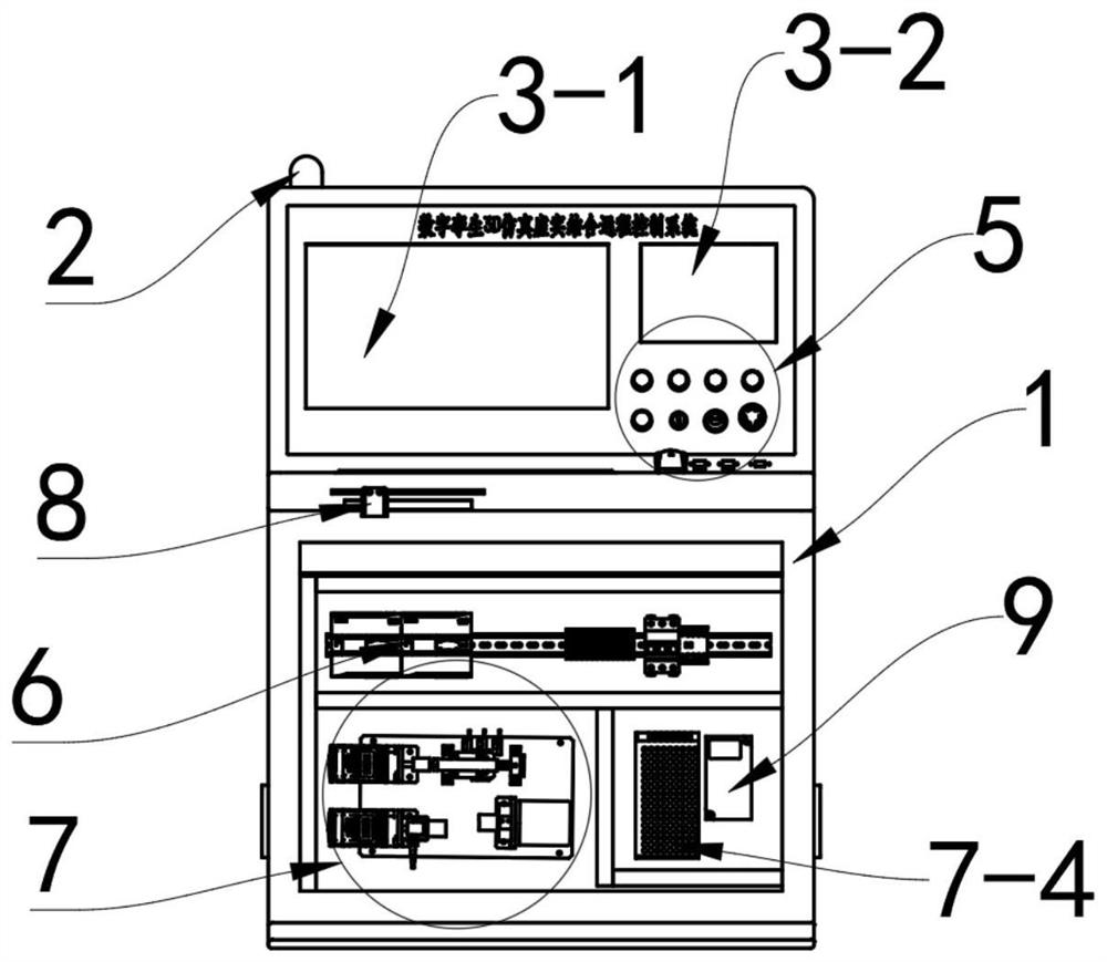 Practical training all-in-one machine based on digital twinning technology