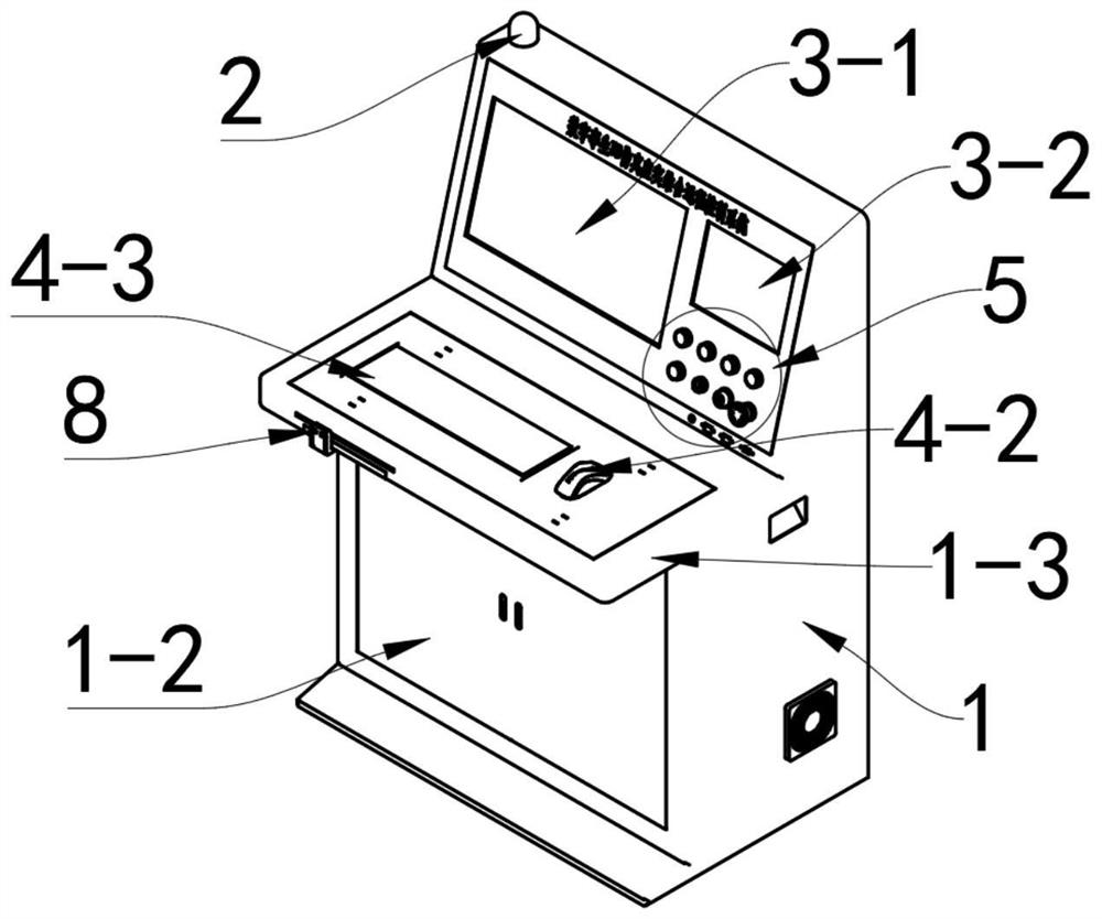 Practical training all-in-one machine based on digital twinning technology