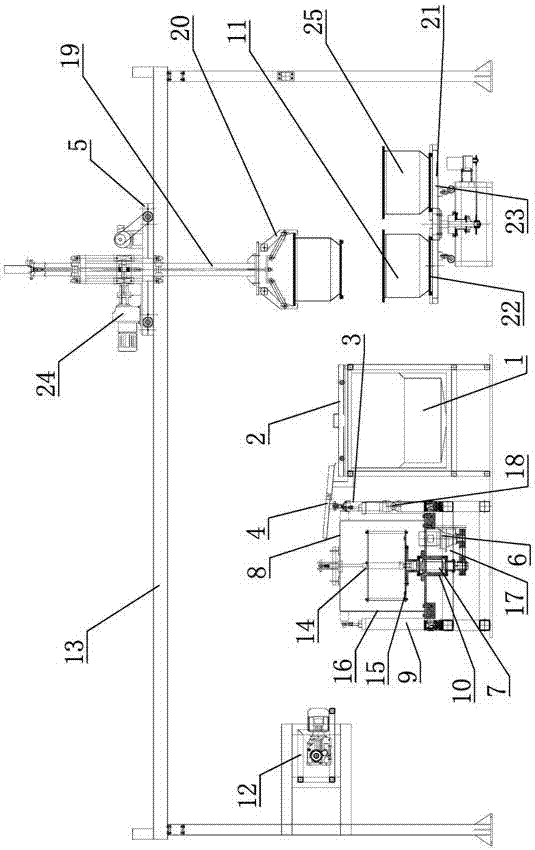 Inclined automatic coating machine and working method