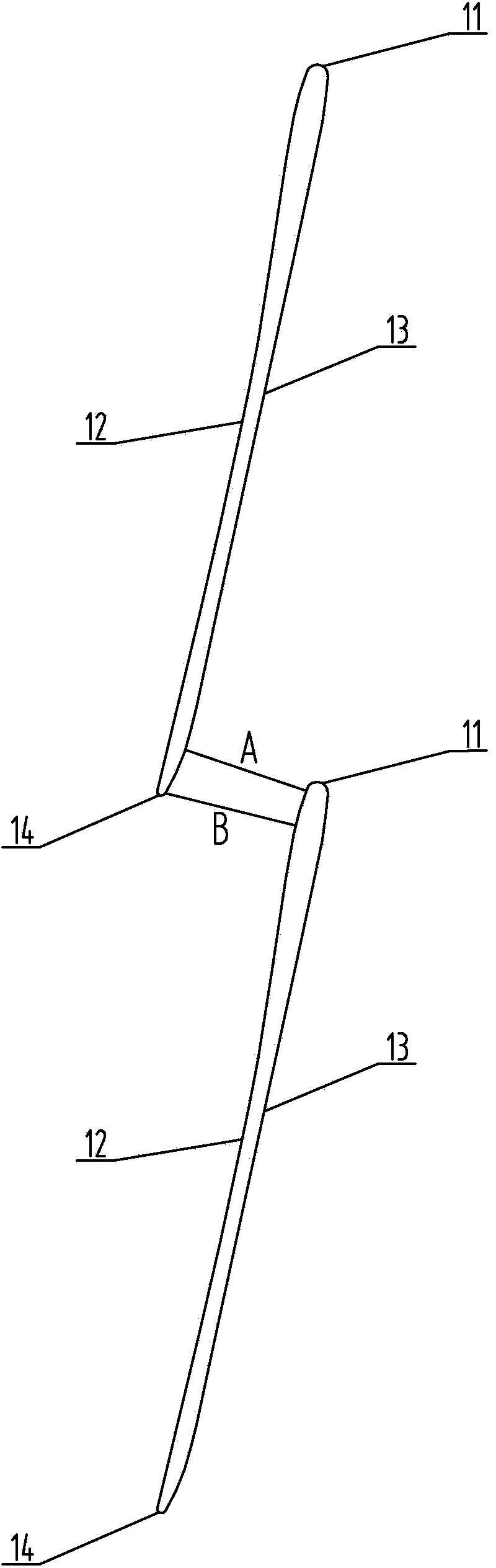 Supersonic-peed blade profile for turbine blades