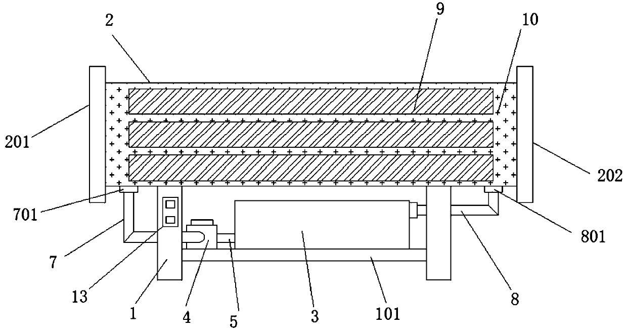 Pipeline cooling device for petrochemical plant