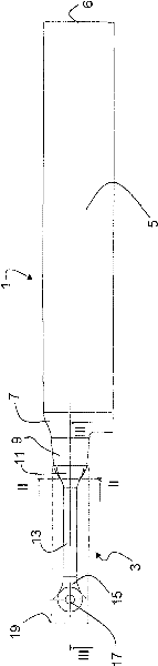 Rotor wing provided with integrated tension-torque-transmission element and production method thereof