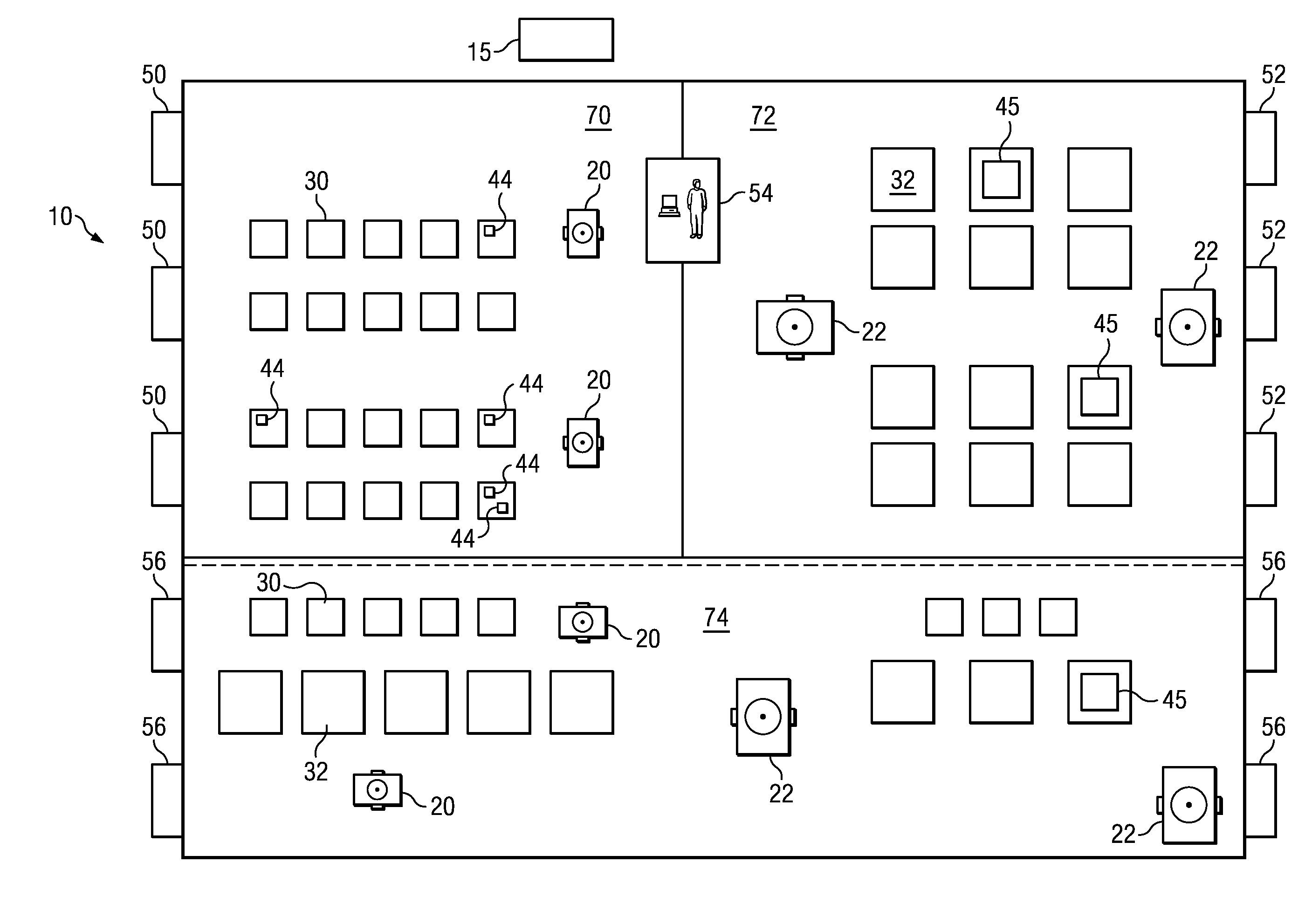 System and method for inventory management using mobile drive units