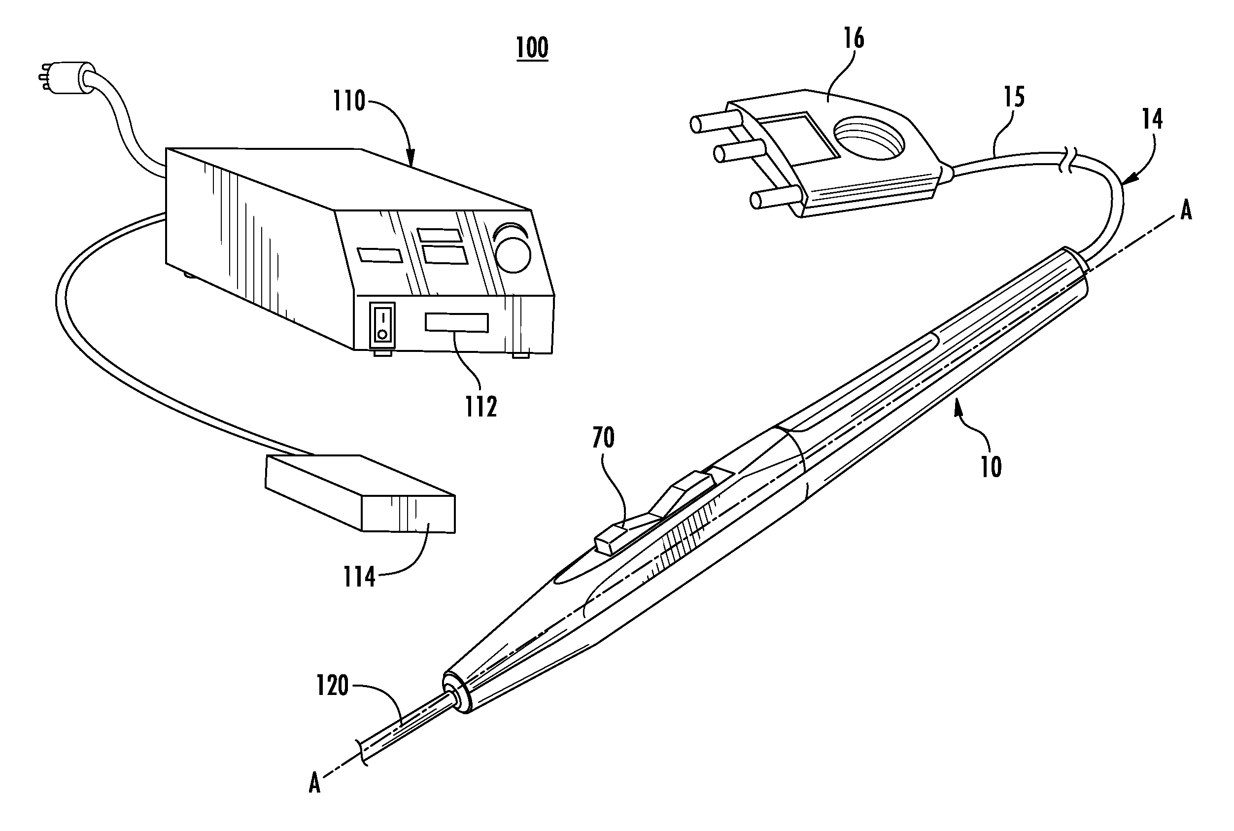 Ingress protection for electrosurgical pencil switch