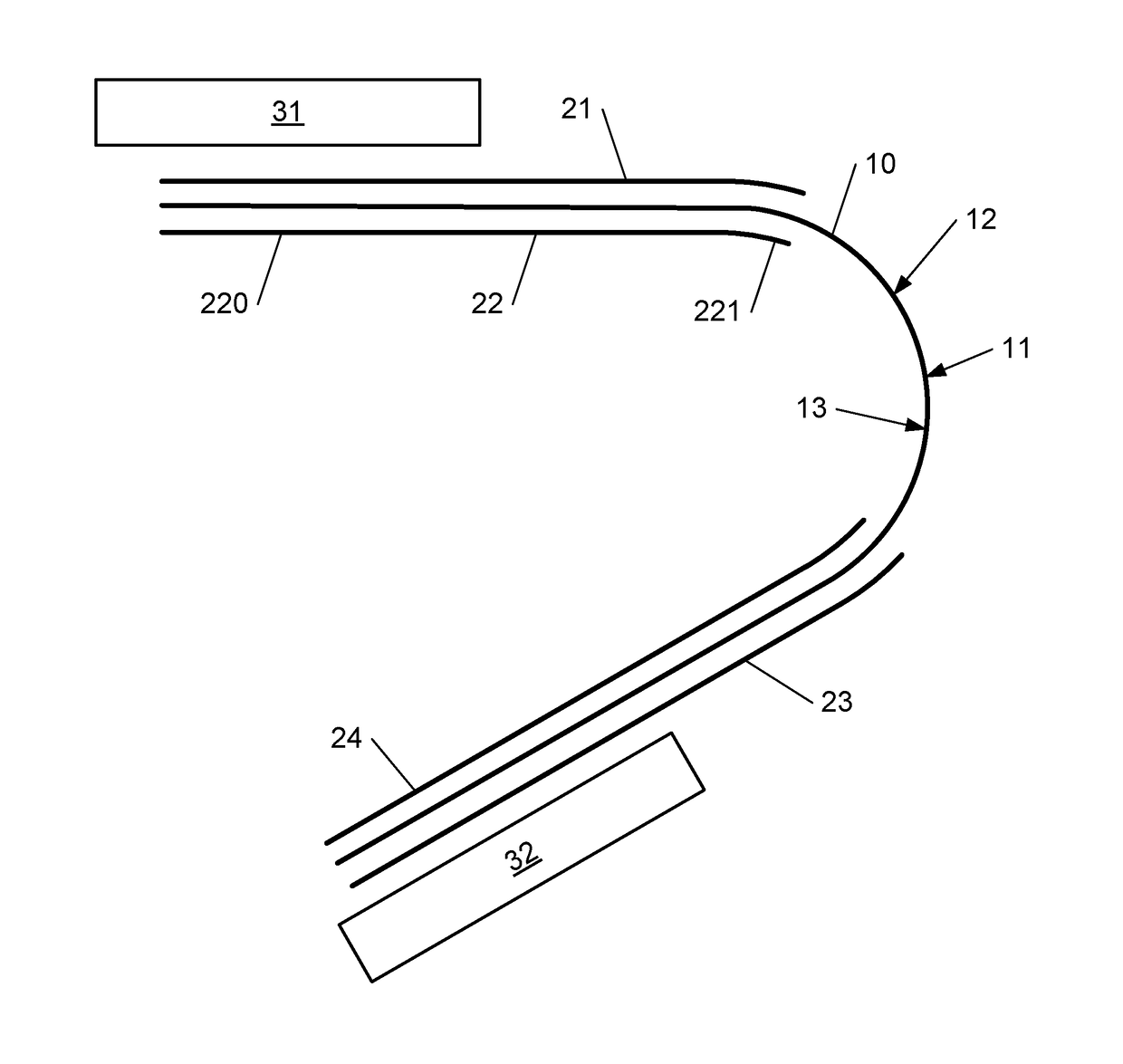 Flexible printed circuit board and light module for a motor vehicle comprising such a printed circuit board