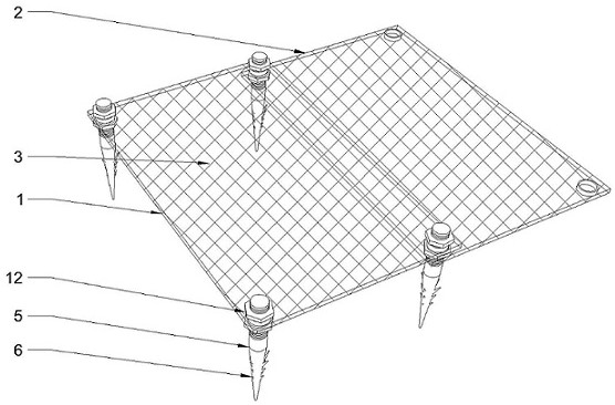 Slope protection device based on garden design