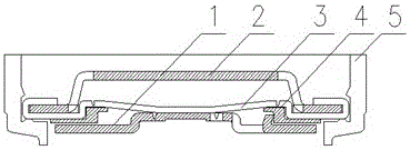 Welding method and welding structure of lithium ion battery covers