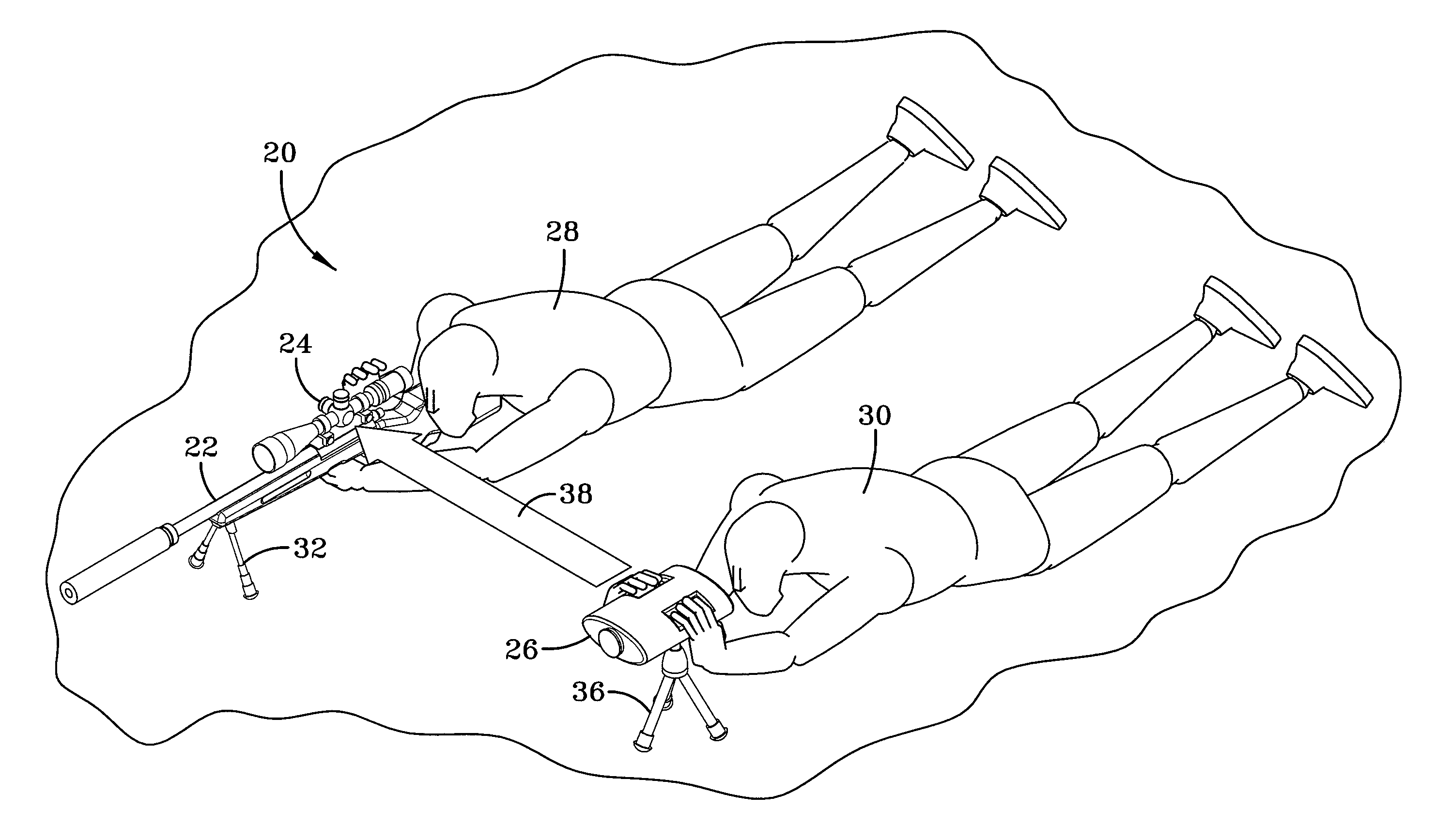 Assisted sighting system for snipers