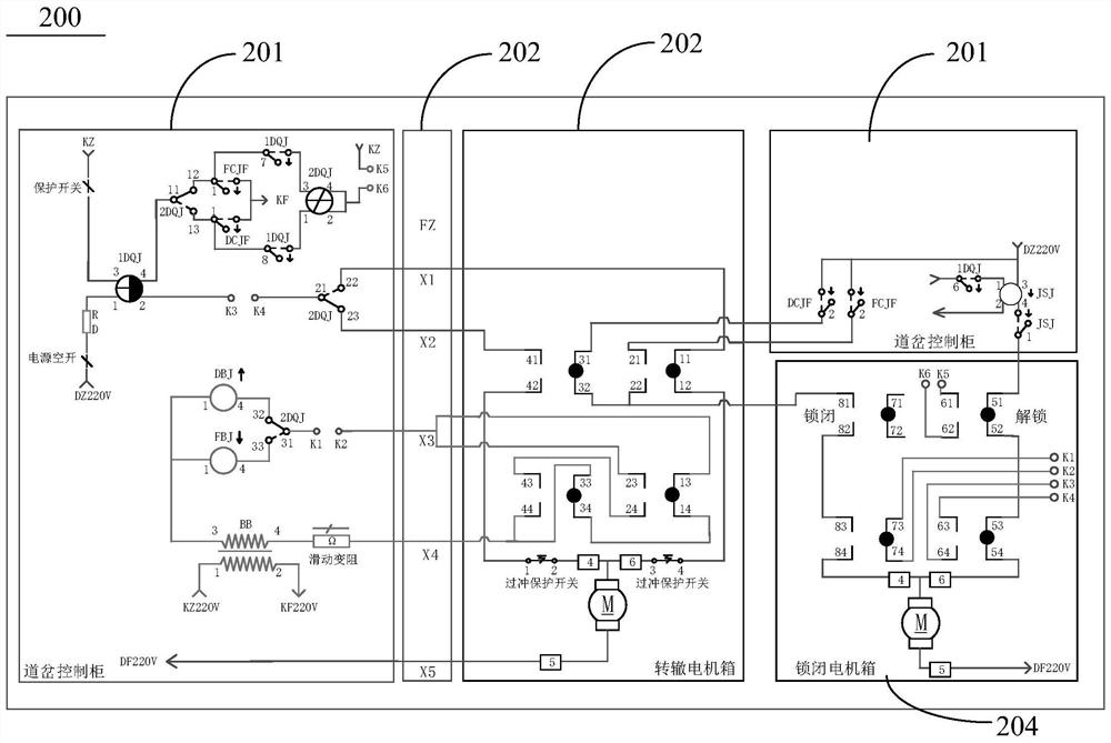 Turnout control circuit and turnout control system