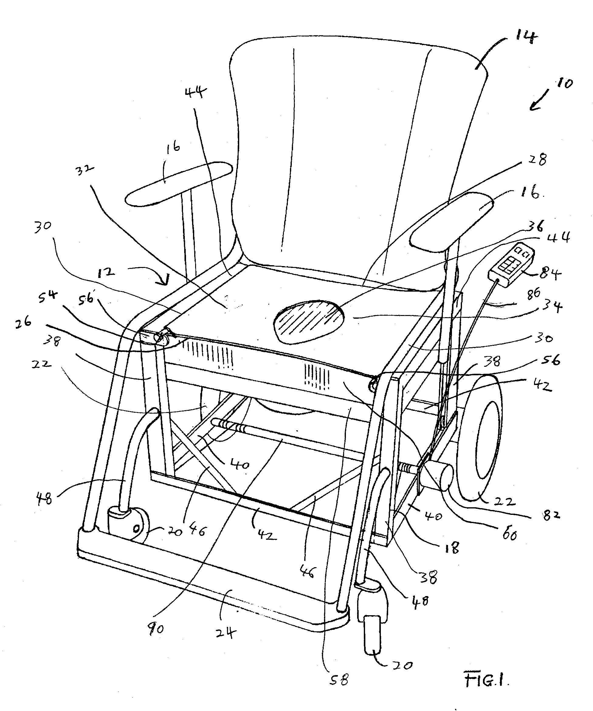 Toileting chair