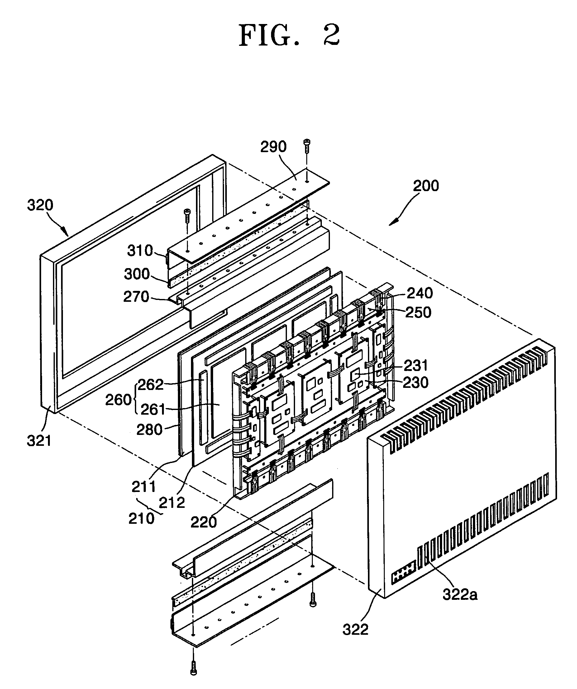 Plasma display panel (PDP) assembly