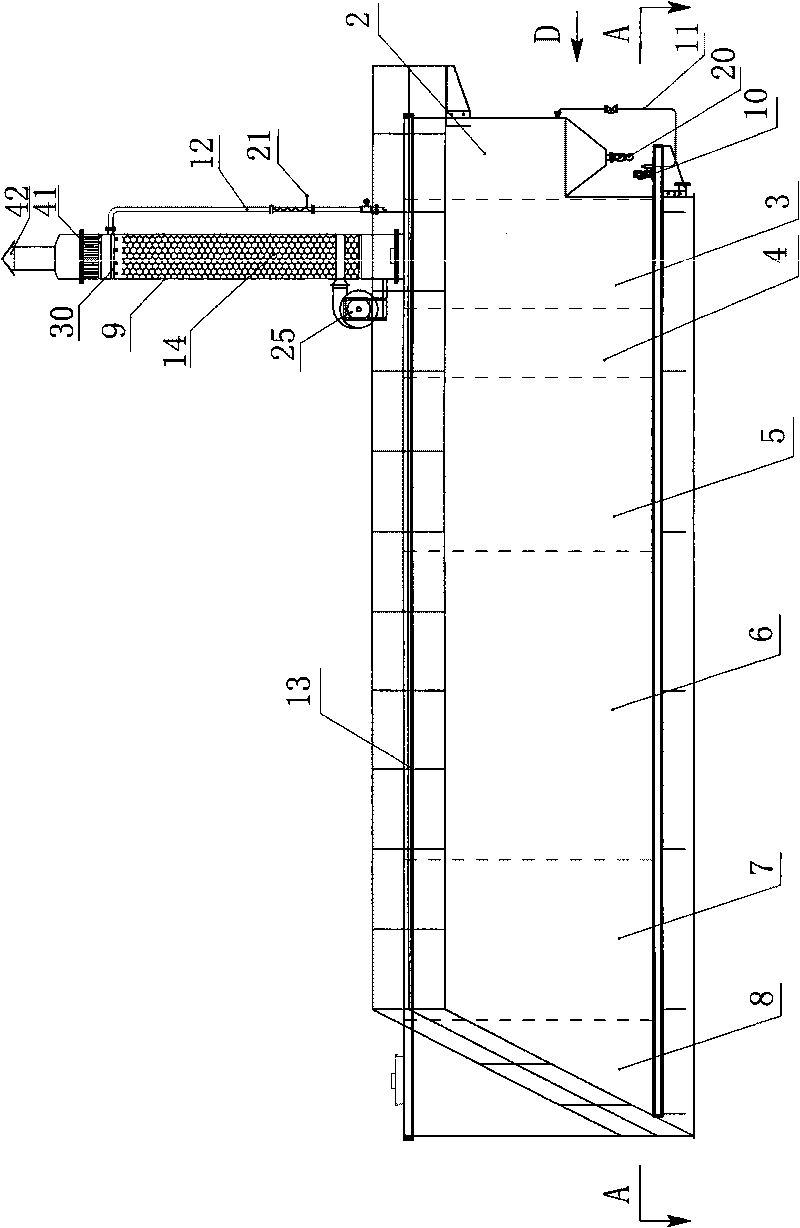 Device and method for integrally processing garbage percolate