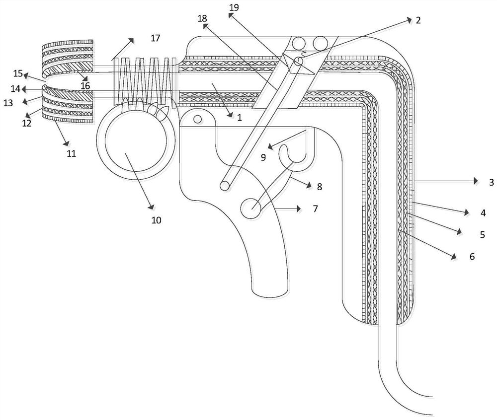 Adjustable caliber high temperature and high pressure steam car washing spray gun and its caliber automatic adjustment method