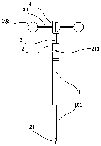 An air fixed-point sampler and sampling method