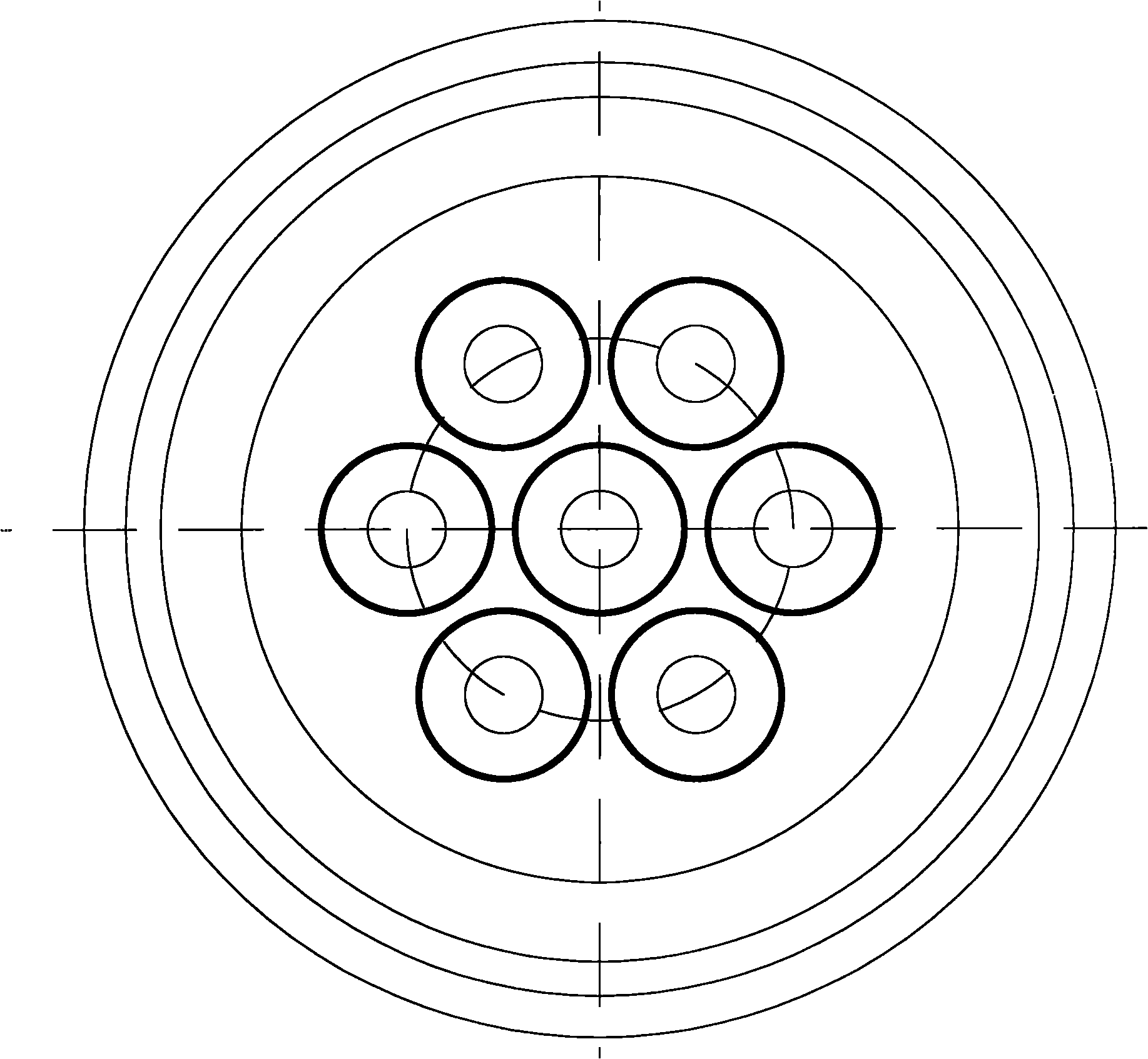 Multiunit coaxial injector component for test and manufacturing method