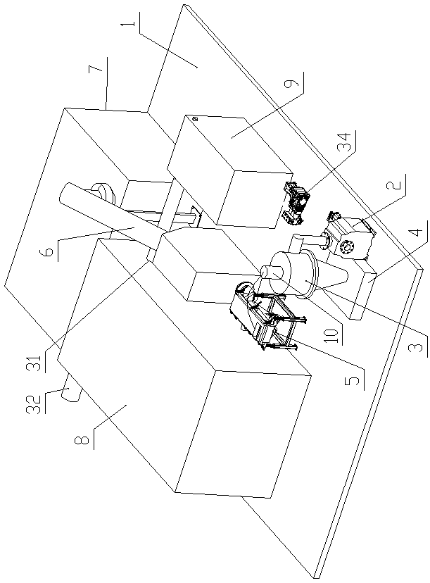 Shipborne alga-water separation and tail water treatment device and working method thereof