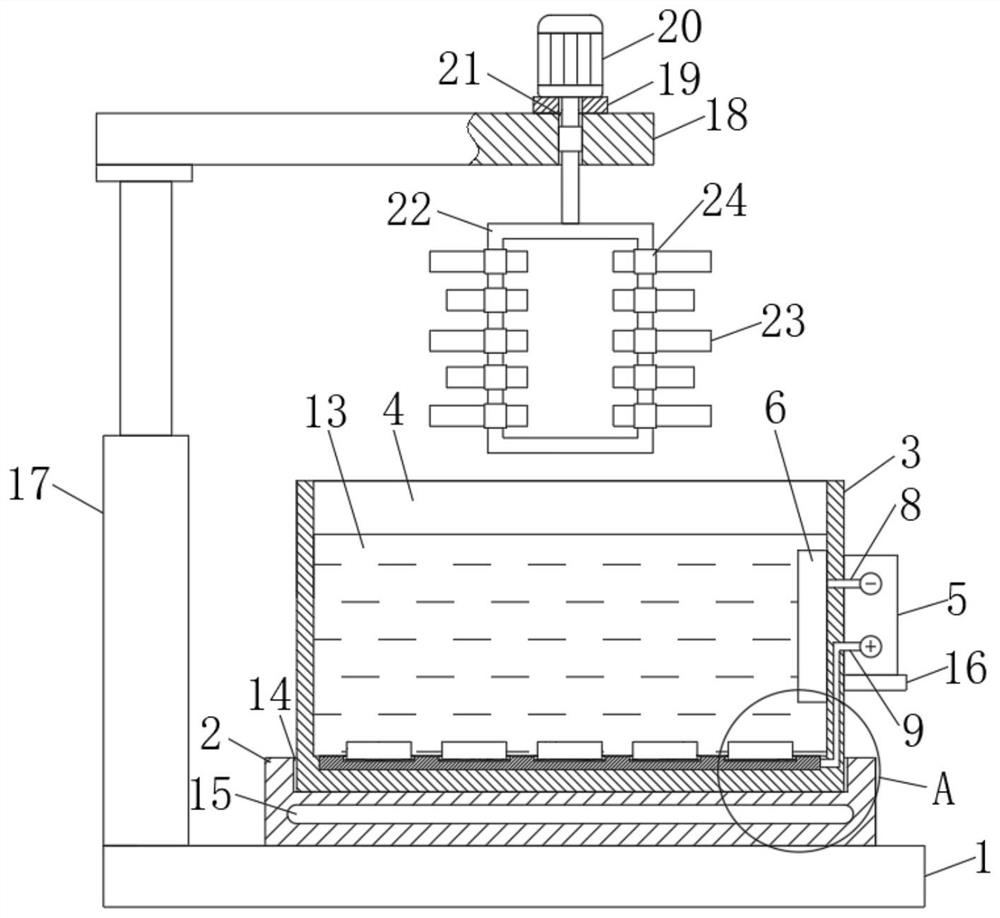 A kind of electrolytic polishing method and device of semiconductor material