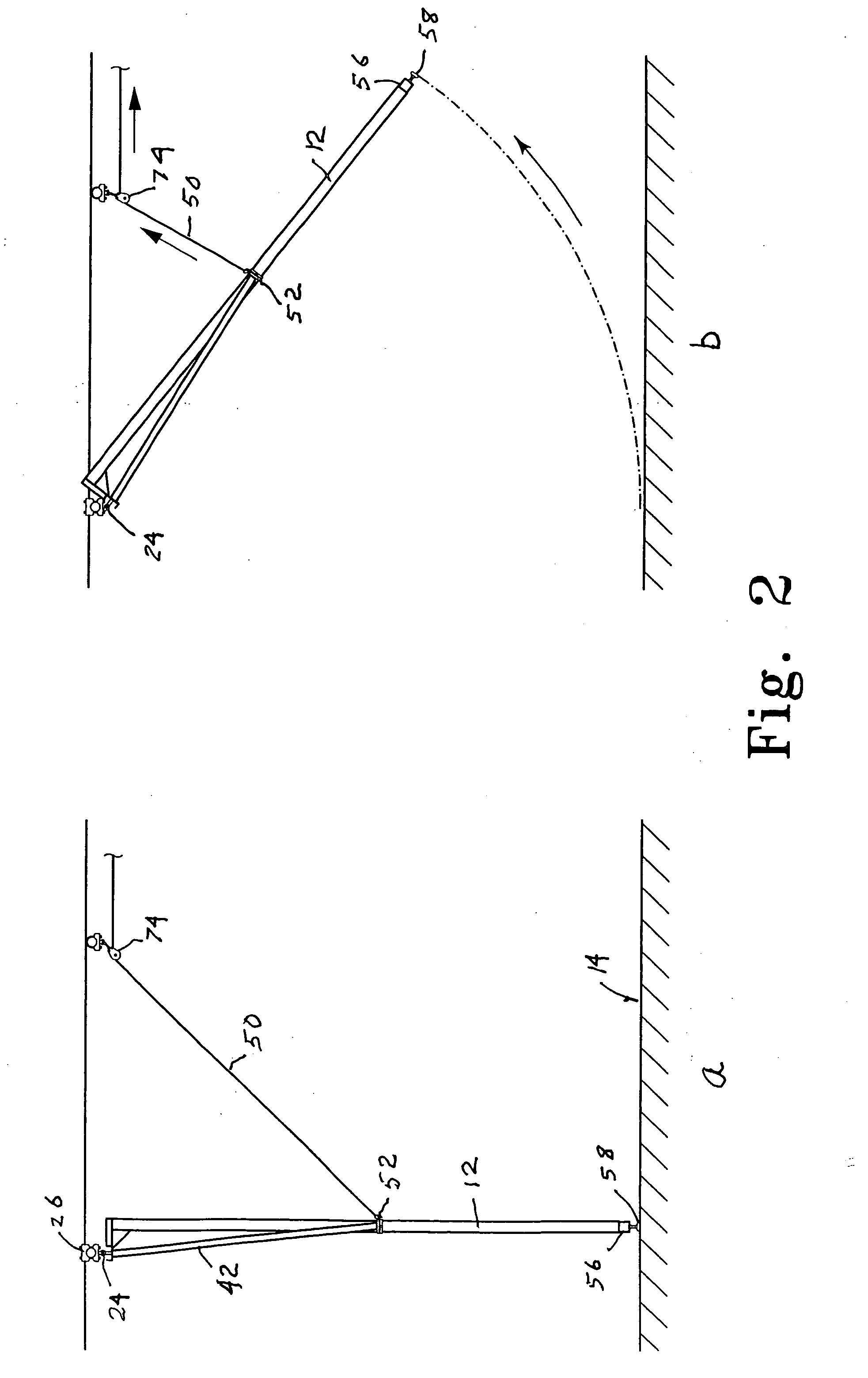 Overhead-supported net system