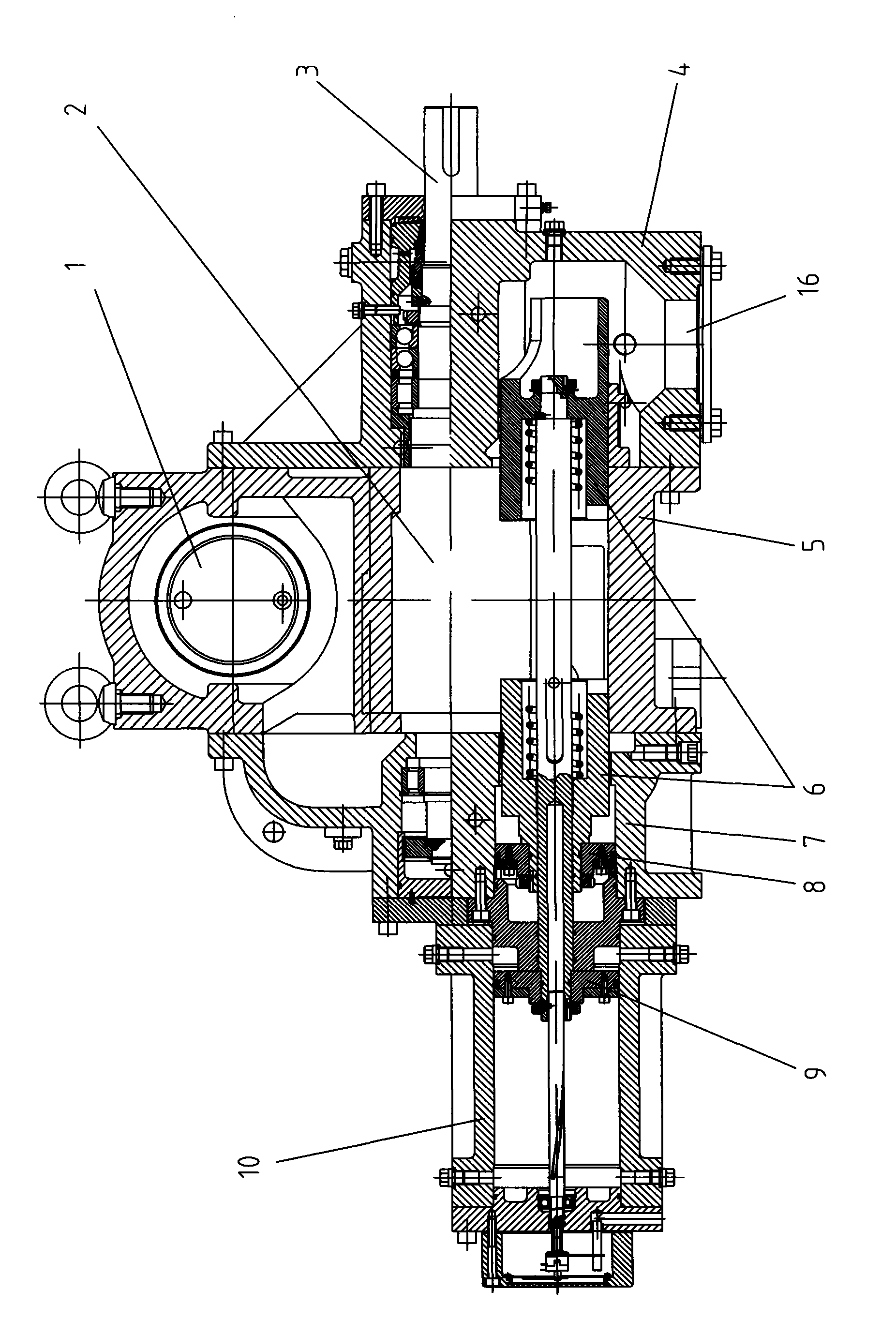 Screw type refrigerating compressor for ship