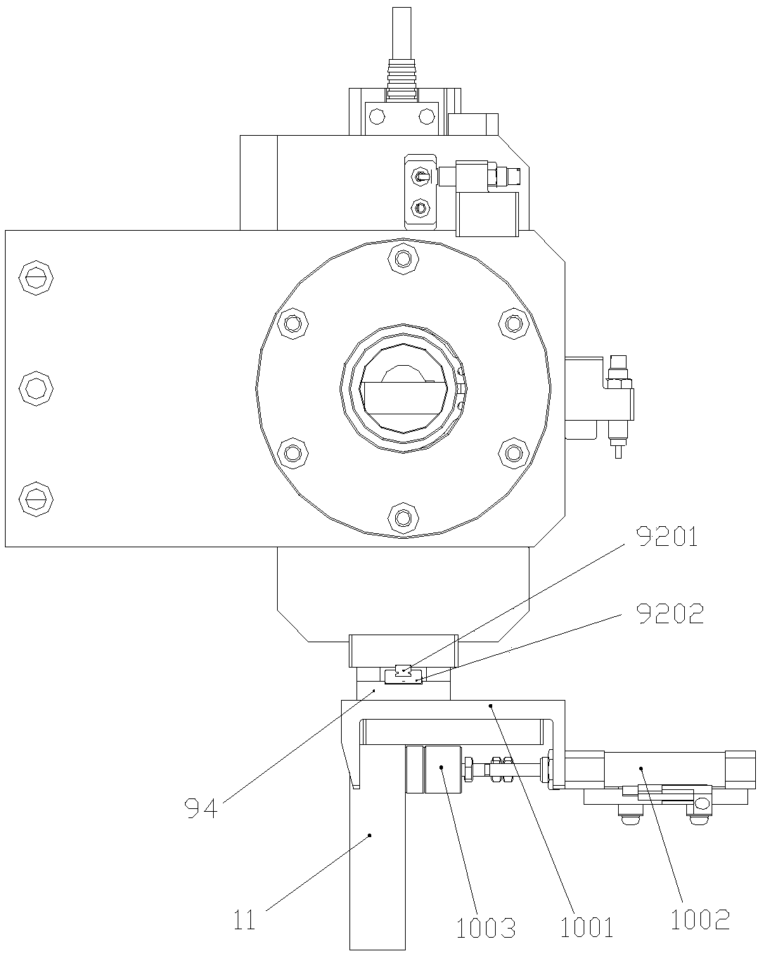 New energy battery cell grabbing mechanical arm