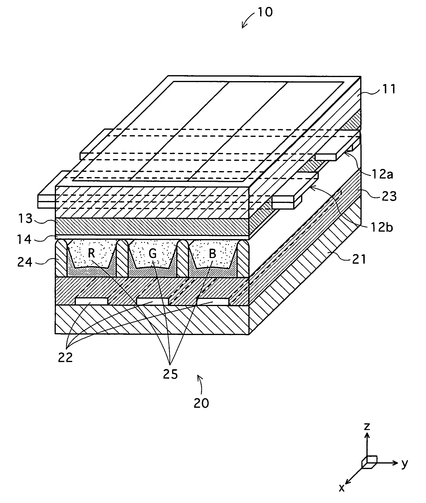 Plasma display panel and production method therefor