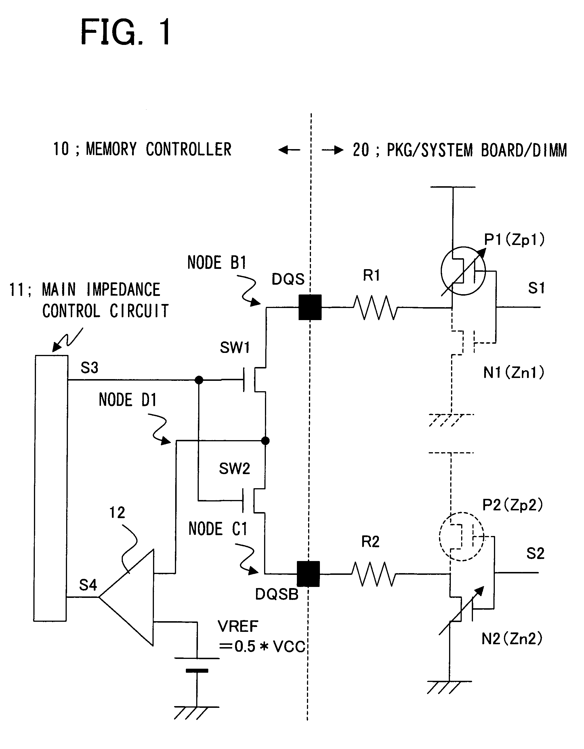 Impedance adjusting circuit and impedance adjusting method