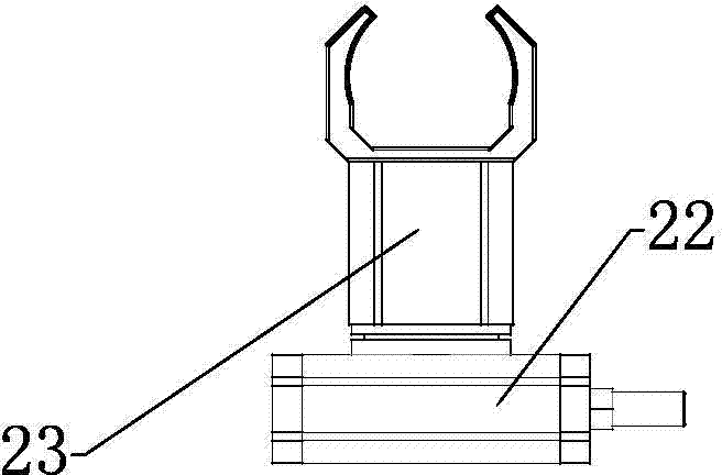 Automatic industrial robot feeding and discharging production line for numerically-controlled machine tools