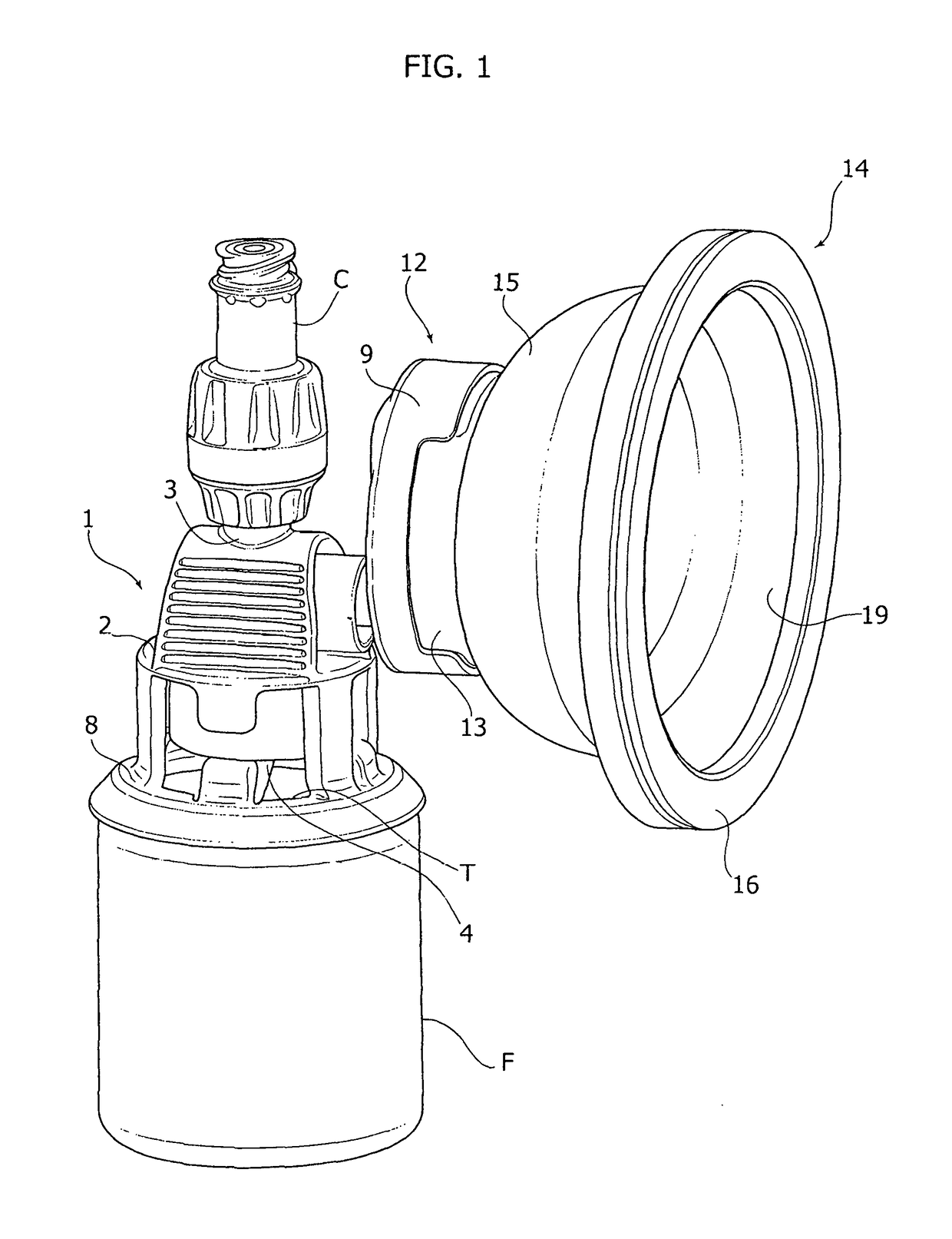 Access device for containers of fluidizable substances