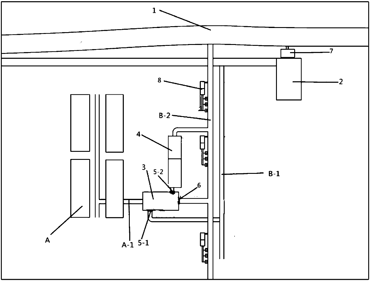 Sewage and rainwater combined drainage system and control method