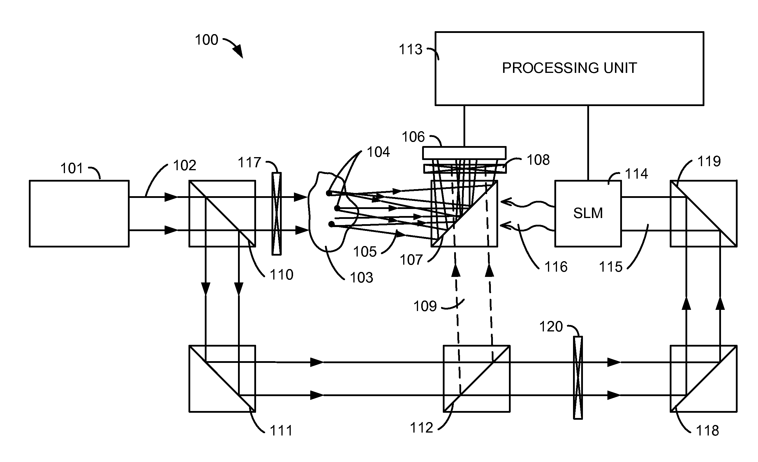 Near real time optical phase conjugation