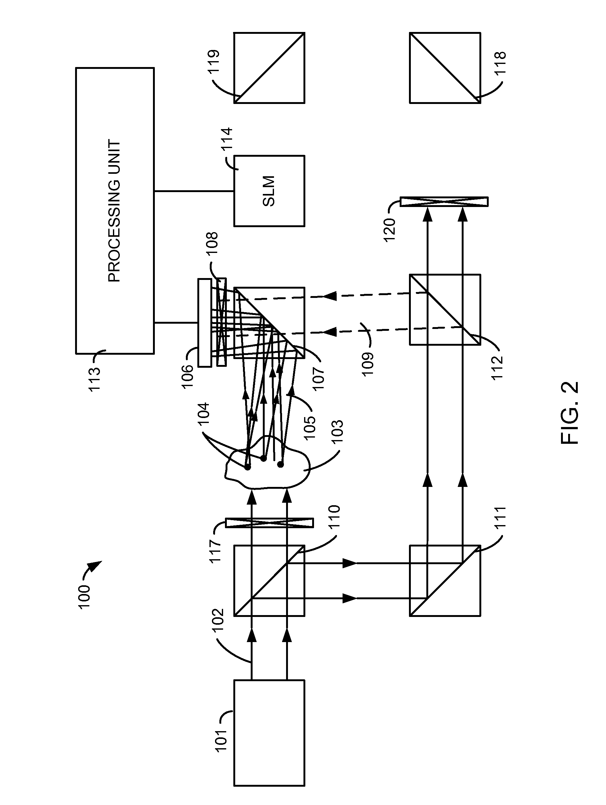 Near real time optical phase conjugation