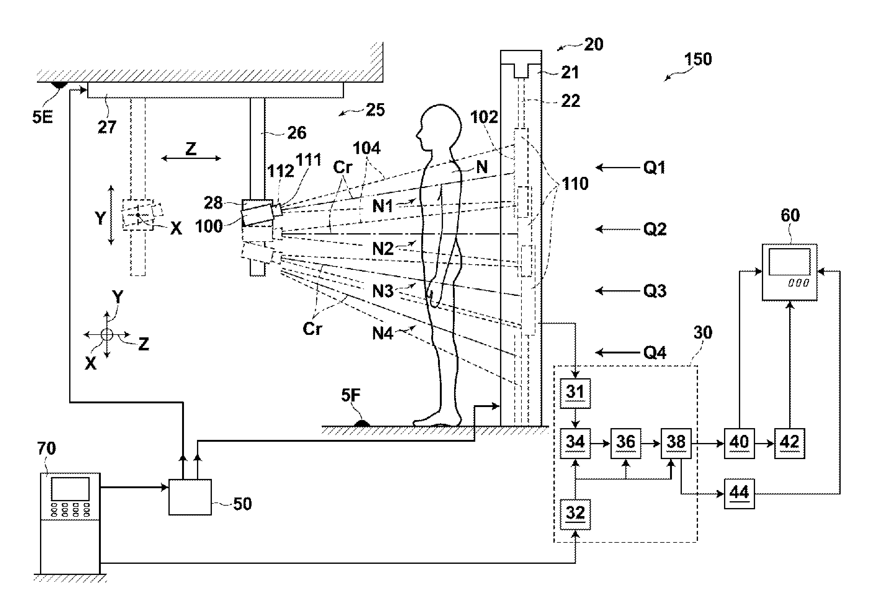 Body motion detection device and method, as well as radiographic imaging apparatus and method