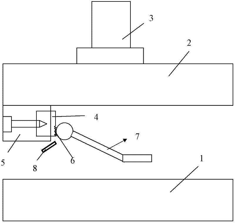 Stamping edging device without need of manual polishing