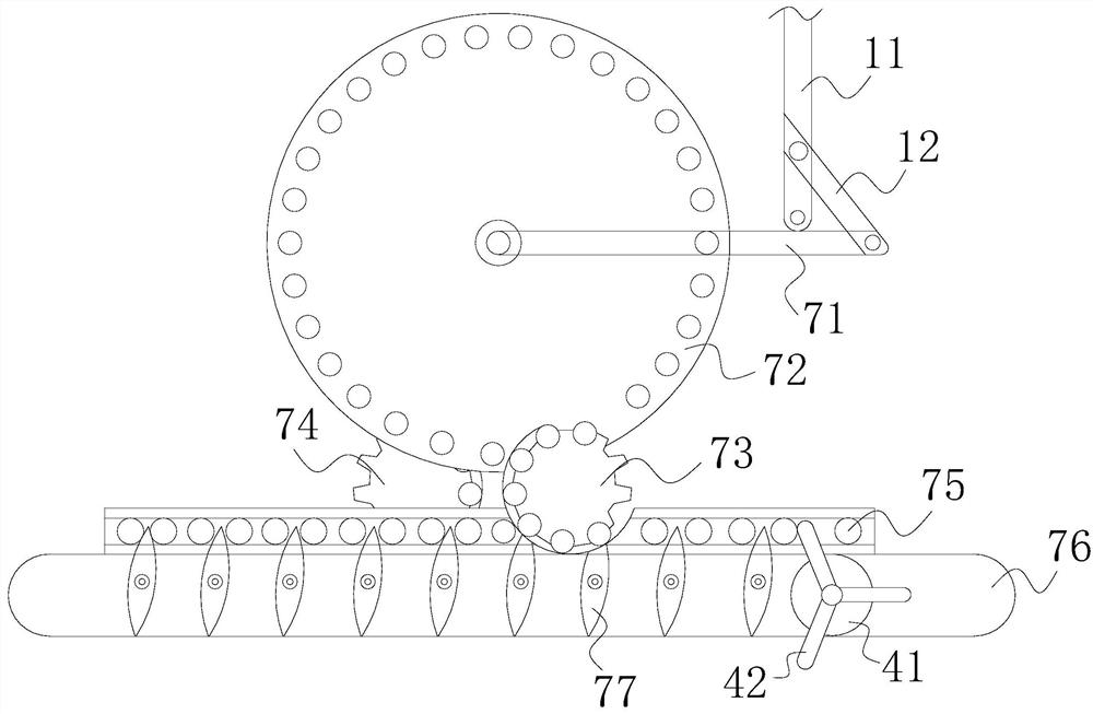 A reclining control device for office chairs using gap movement and slow rebound