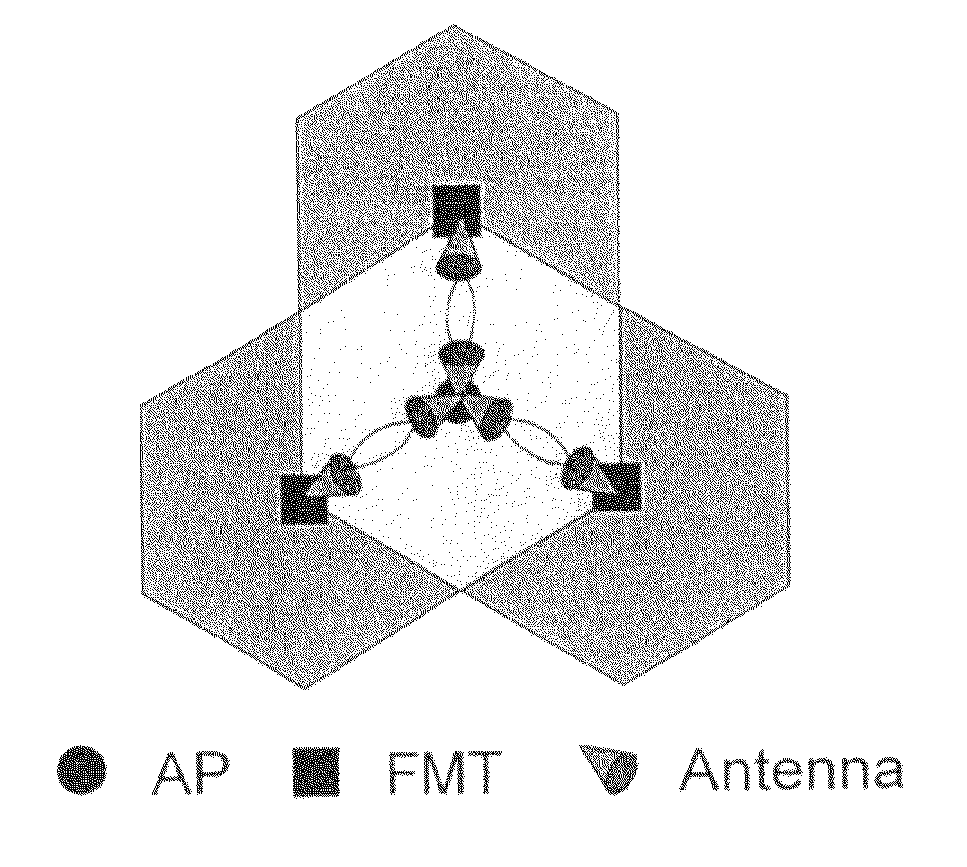 Cellular wide-area radio communications system with relay-enhanced cells