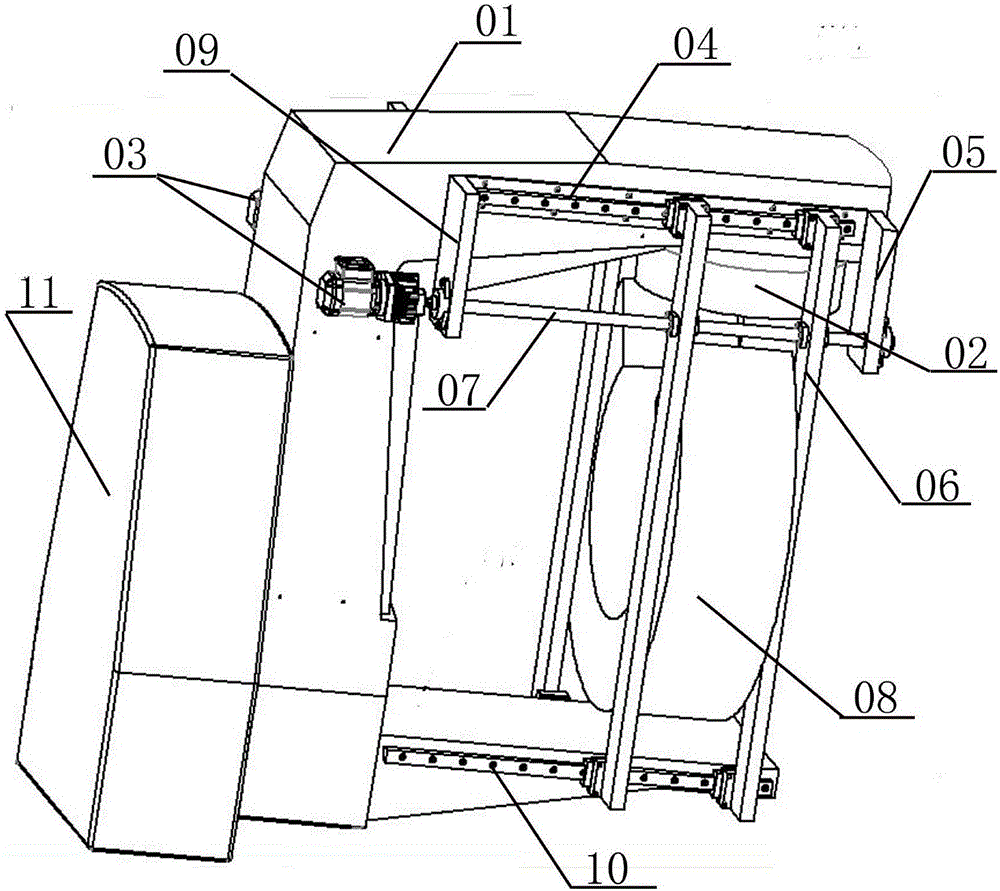 In-beam high-energy radiotherapy device with PET developing function