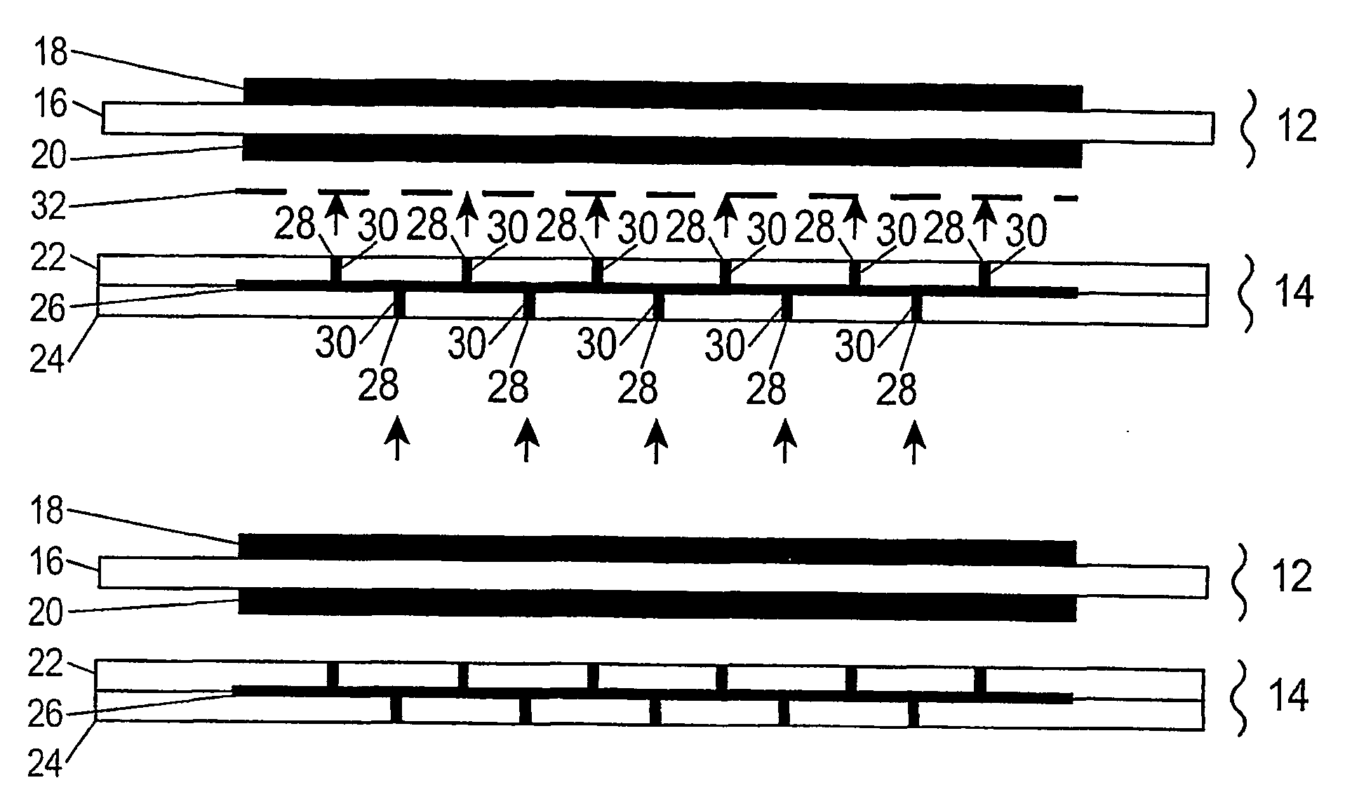 Fuel cell gas separator plate