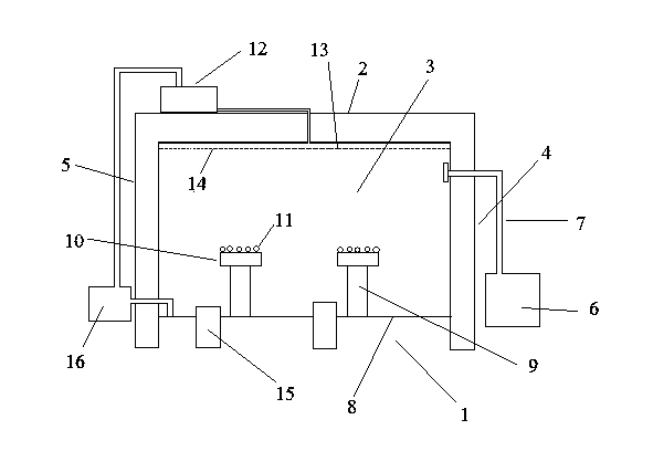 Open type spray booth