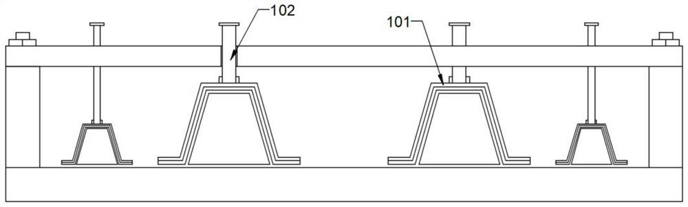 Positioning tool and positioning method for resin film melt permeation molding stiffened plate