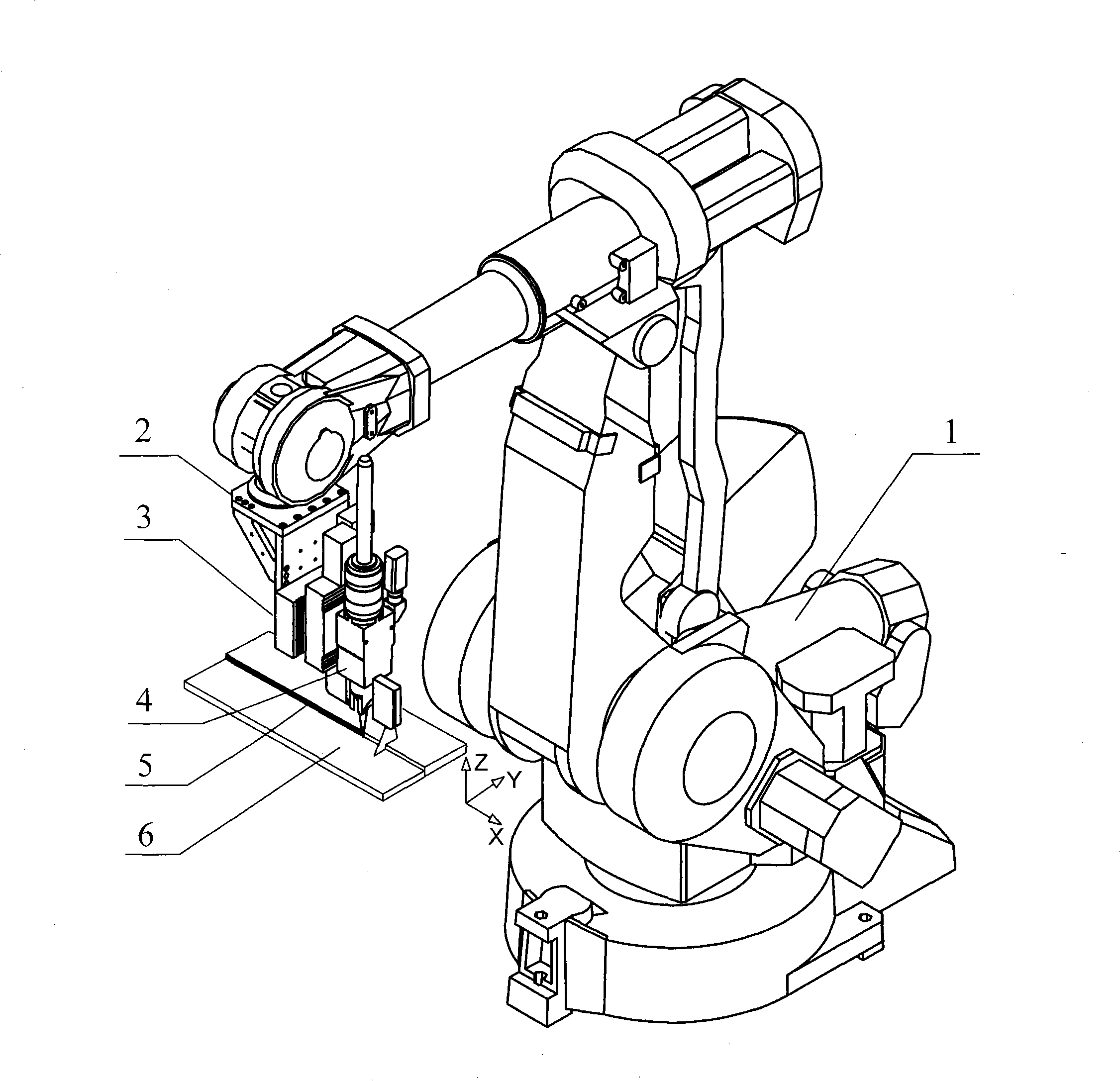 Device and method for making robot track given route at high accuracy