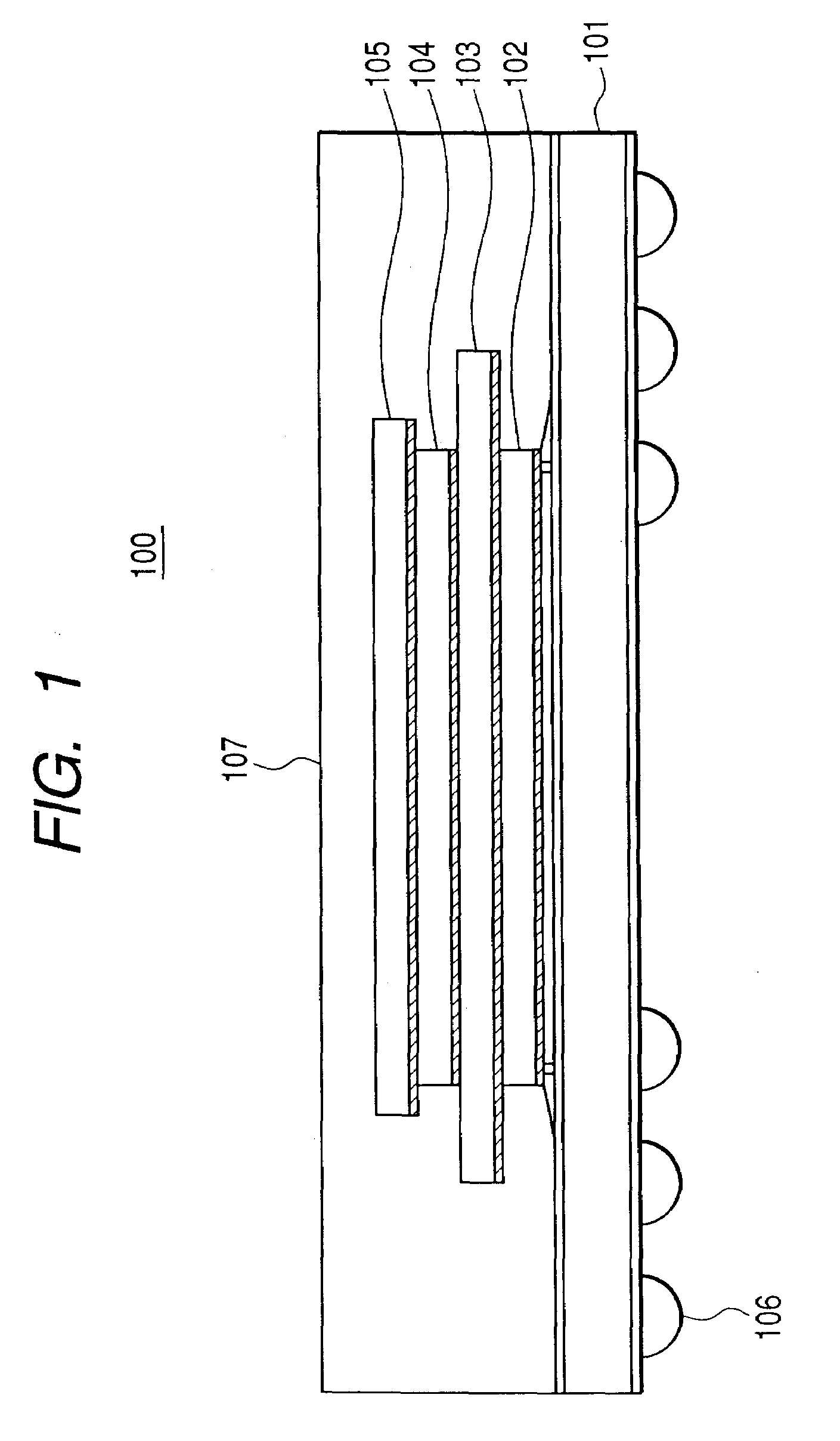 Laminated semiconductor package