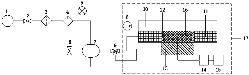 Composite freezing clamping device