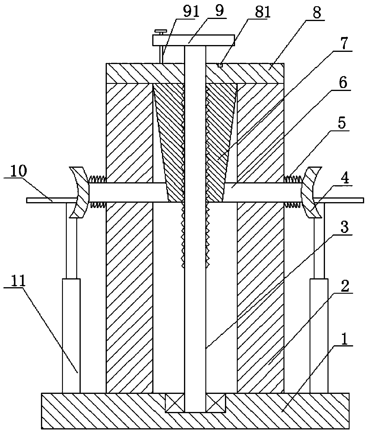 Fixture for polishing of outer circular surface of jade bracelet