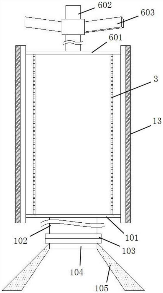 Impurity filtering auxiliary device and method for urban sewage treatment