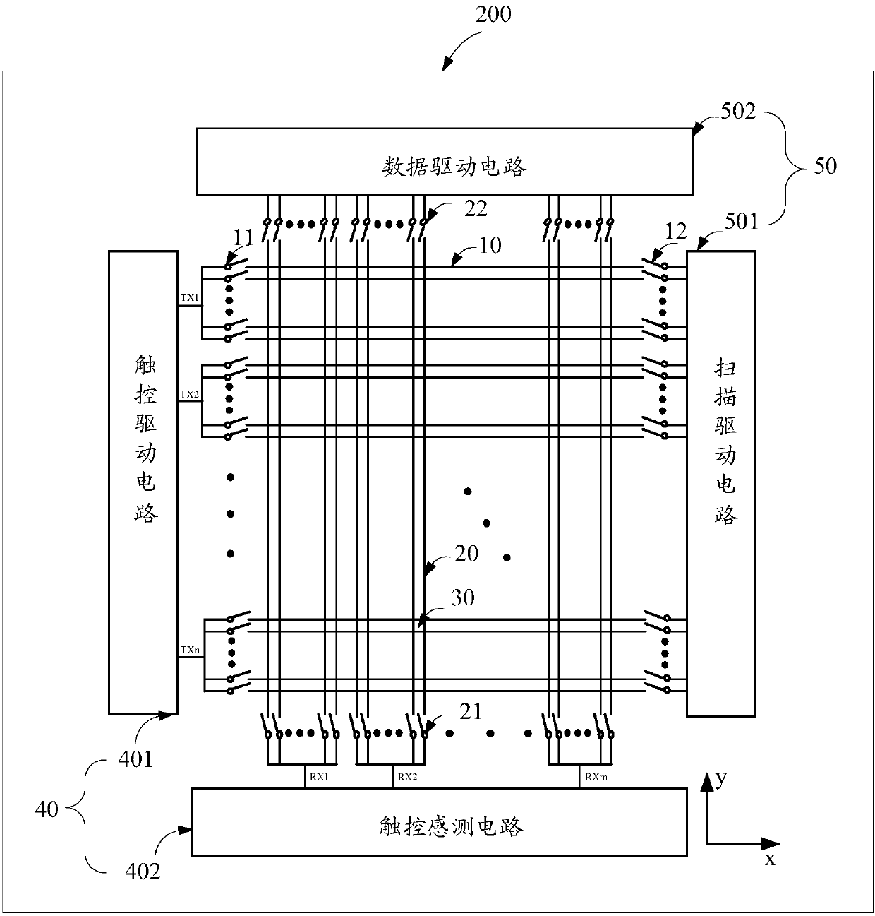 Touch display panel and driving method based on the touch display panel