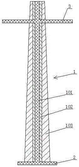 Low-voltage network electric pole